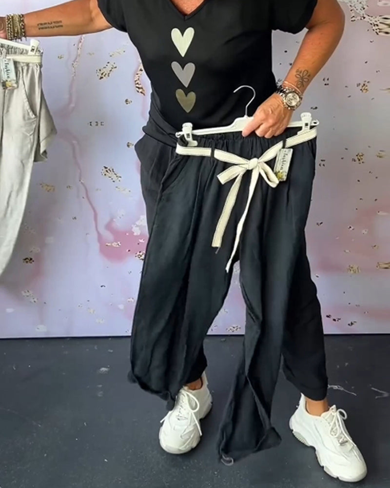 Tavira™ - Pantalon Décontracté Confortable avec Poche et Couleur Unie