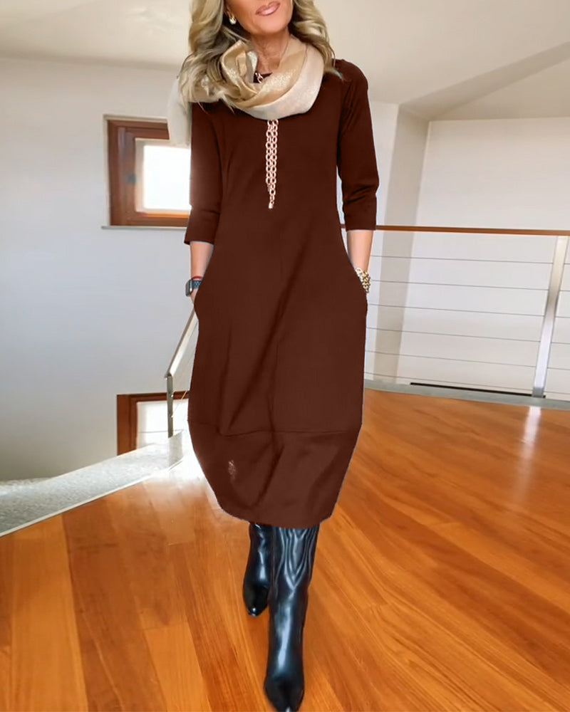 Inès™ - Robe Maxi Vintage Élégante et Confortable