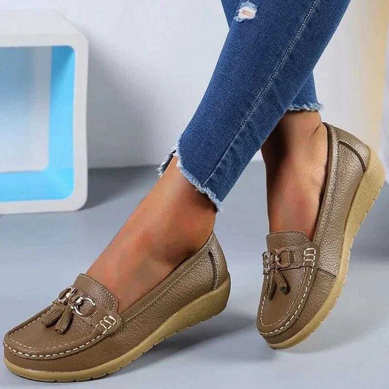 Heliora™ - Mocassins en Cuir Confort Orthopédique – L’Élégance Naturelle à Chaque Pas