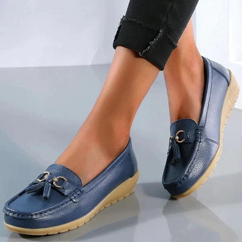Heliora™ - Mocassins en Cuir Confort Orthopédique – L’Élégance Naturelle à Chaque Pas