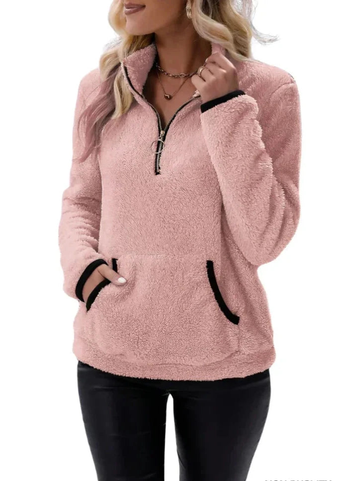 Bénédicte™ - Pull Sherpa Doux et Confortable