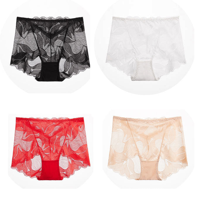 Emina™ - Paquet de sous-vêtements en dentelle de soie faits à la main pour femmes