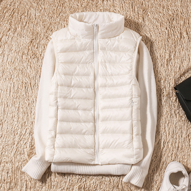 Quelora™ - Gilet Plissé Léger En Plumes Pour Un Style Élégant