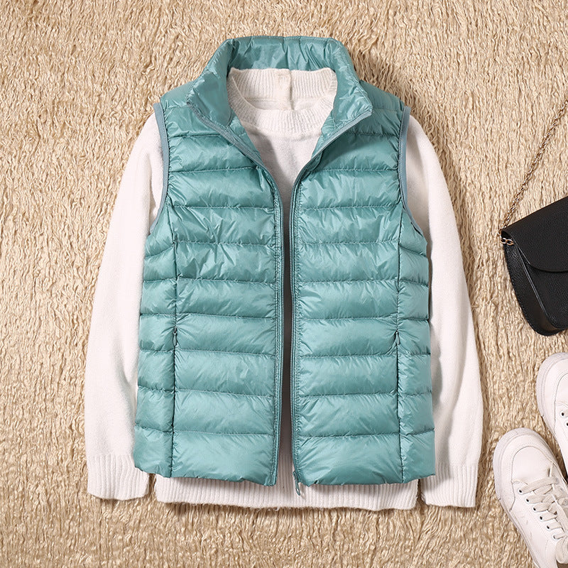 Quelora™ - Gilet Plissé Léger En Plumes Pour Un Style Élégant