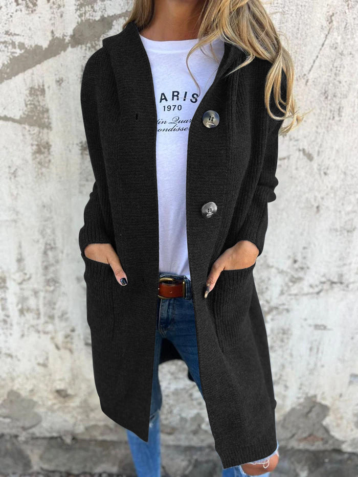Ursule™ - Cardigan Long Élégant en Maille