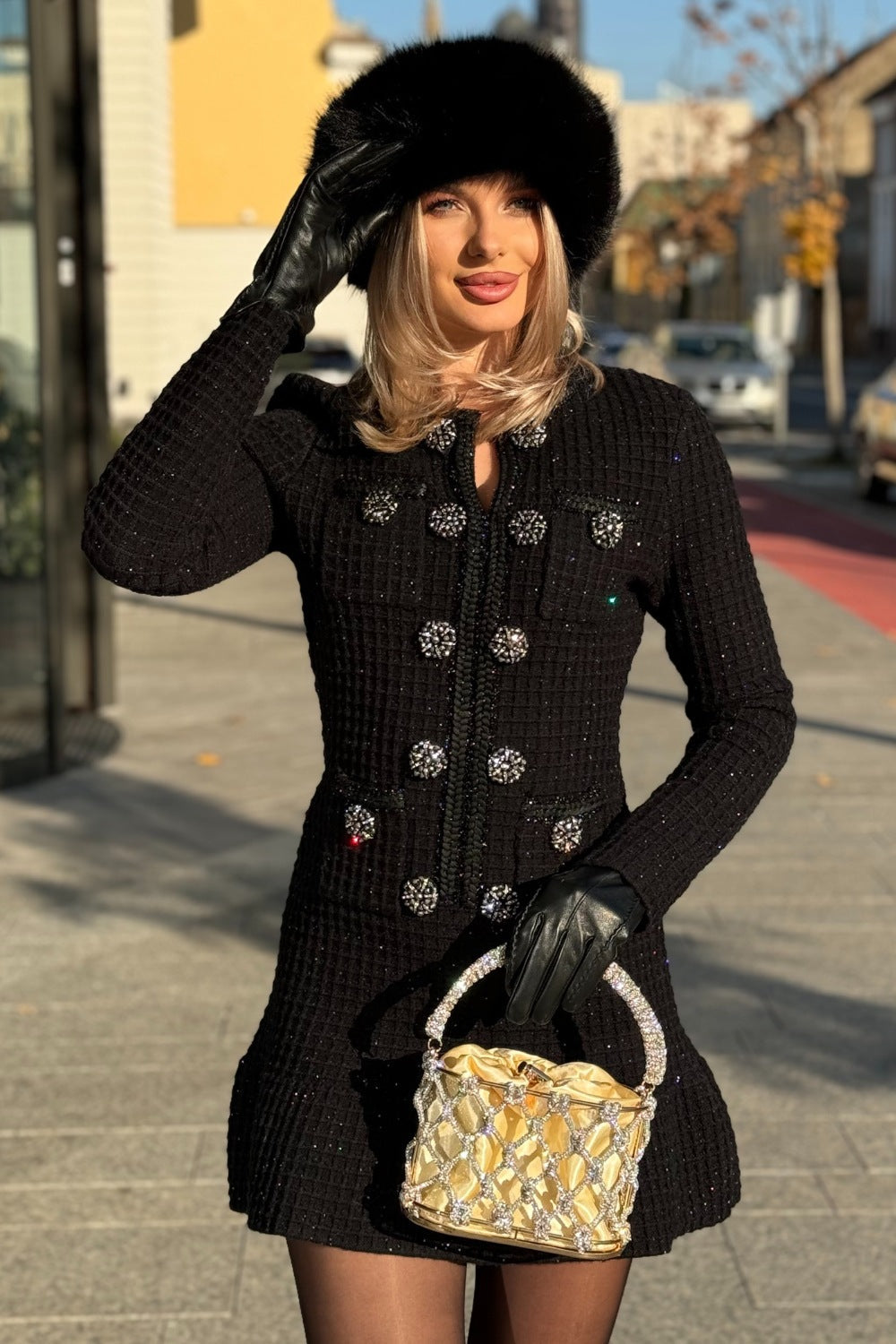 Colette™ Robe en maille longueur genou
