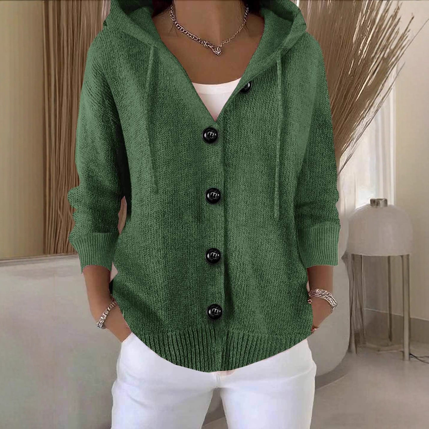 Elarisse™ - Cardigan Femme À Manches Longues En Tricot