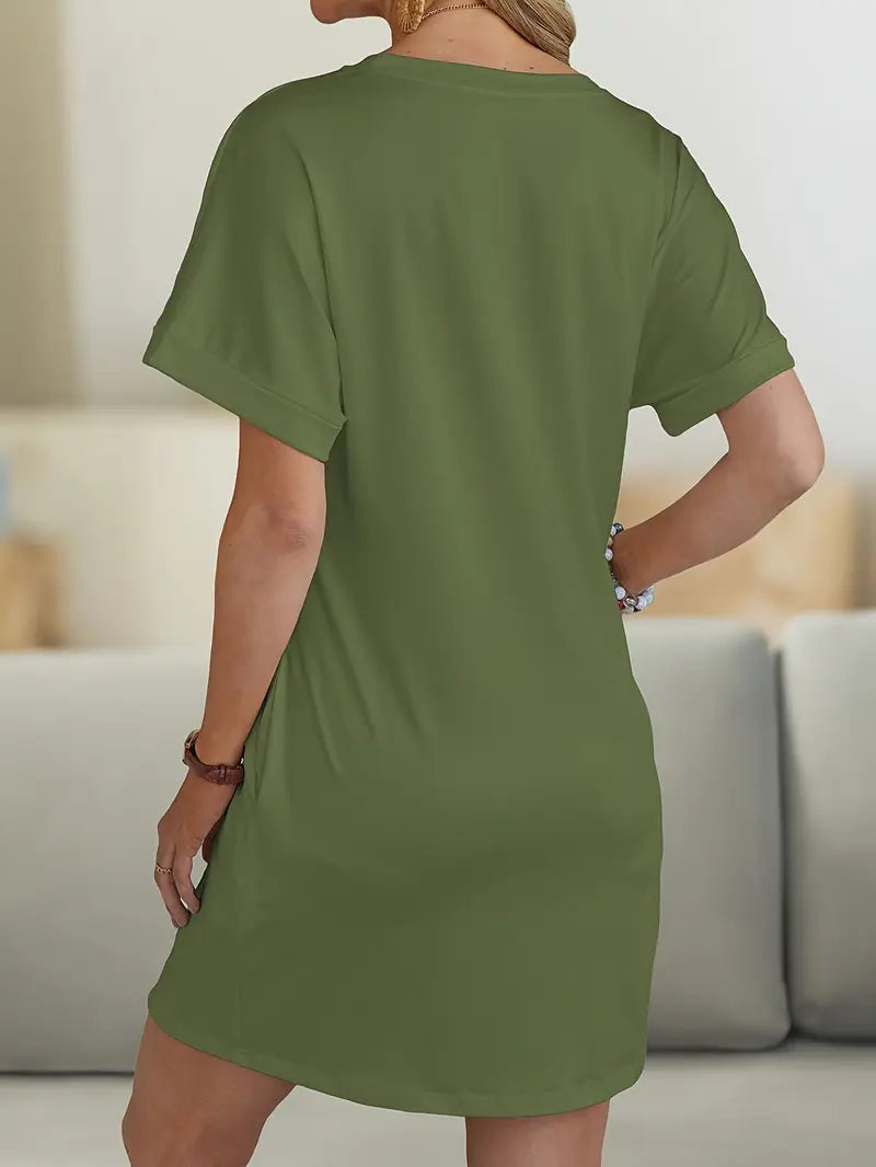 Milia™ - Robe Décontractée Cœurs Graphiques – Élégance Cool & Confort Absolu