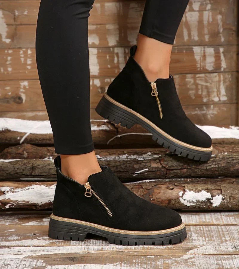 Heliviane™ - Bottines orthopédiques confortables pour femme avec semelle compensée