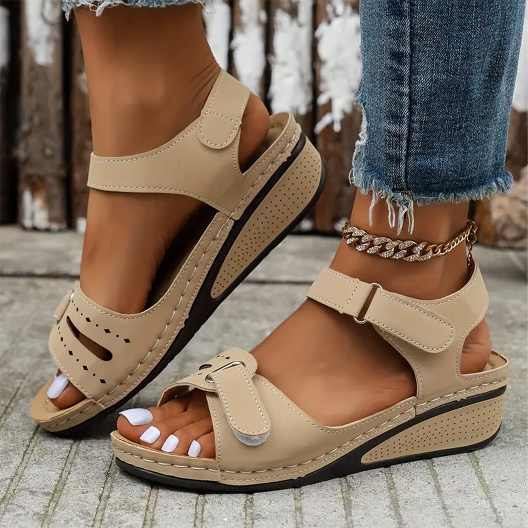 Nolwenn™ - Sandales Sport à Talon Compensé Confortables et Élégantes