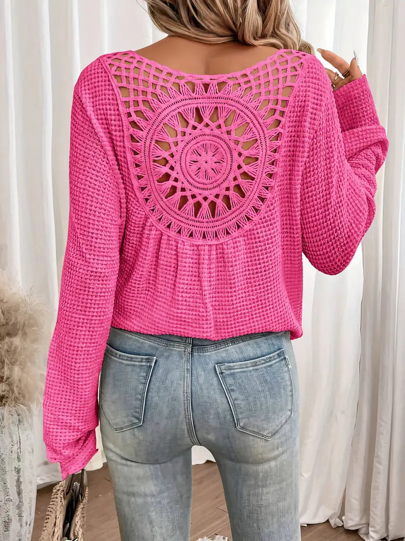 Belen™ - Blouse élégante de style Ibiza avec décolleté en V