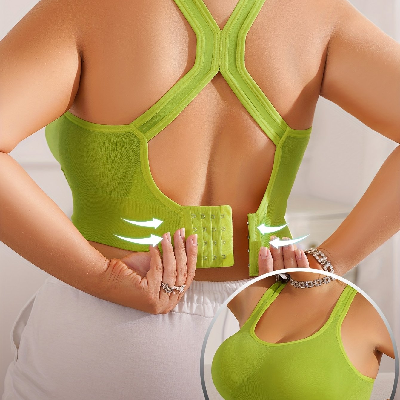 Vittoria™ - Brassière Sportive Grande Taille avec Coussinets Amovibles et Bretelles Réglables