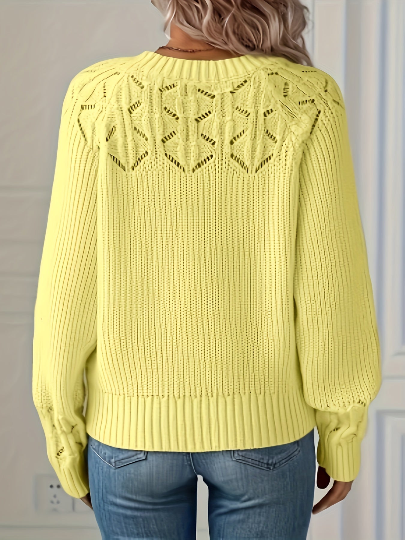 Joravelisse - Pull Tricot Élégant à Manches Longues