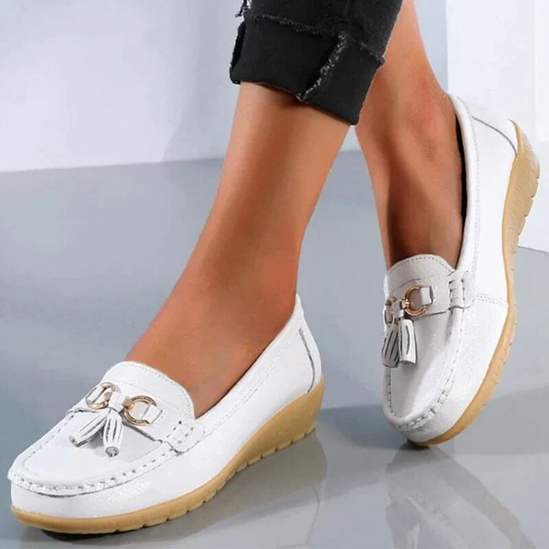 Heliora™ - Mocassins en Cuir Confort Orthopédique – L’Élégance Naturelle à Chaque Pas