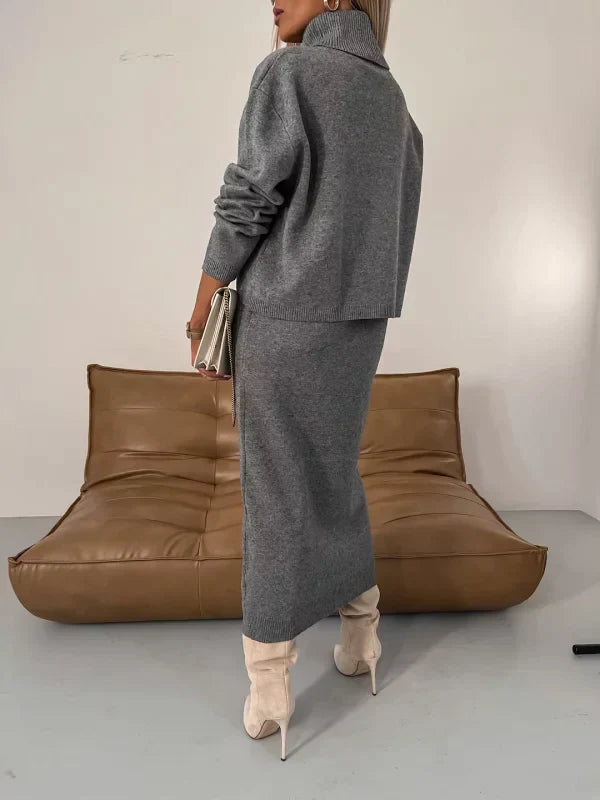 Solange™ - Robe avec pull assorti