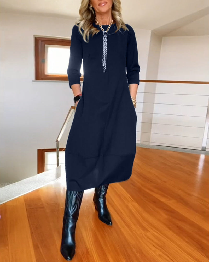 Inès™ - Robe Maxi Vintage Élégante et Confortable