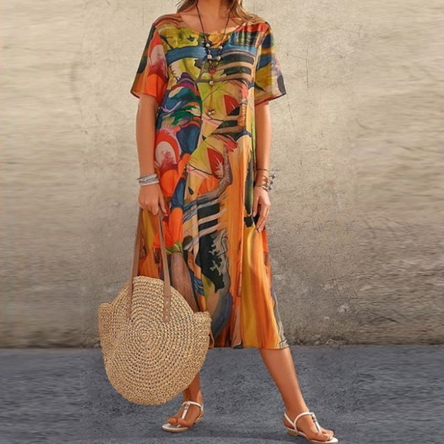 Arielle™ - Robe fleurie confortable