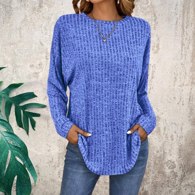 Jolene™ - Pull long à manches longues décontracté pour femme