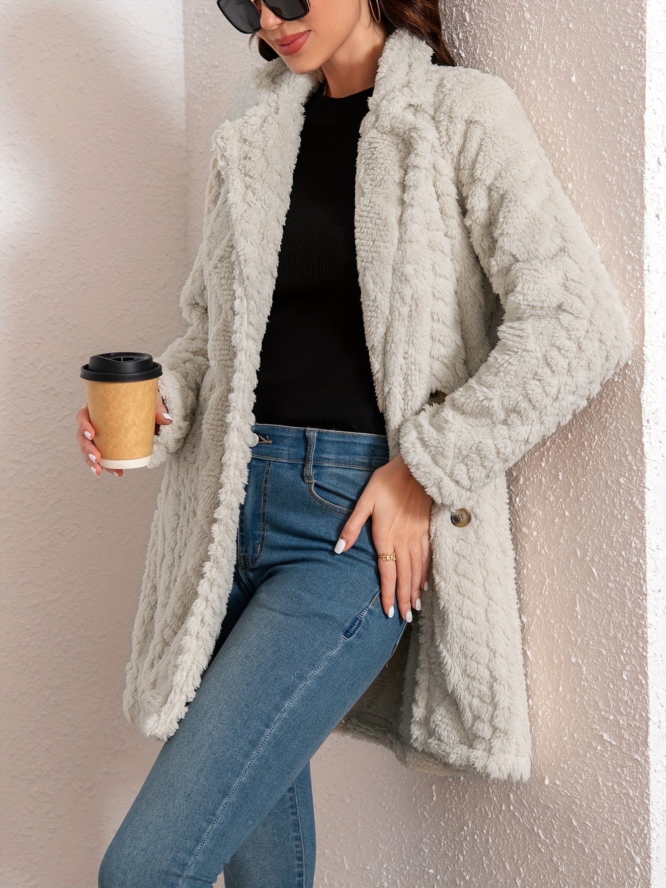 Léa™ - Manteau en fausse fourrure pour femme