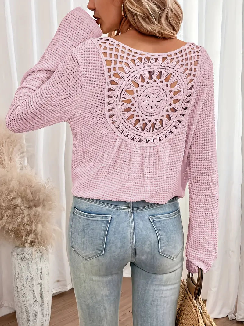 Belen™ - Blouse élégante de style Ibiza avec décolleté en V