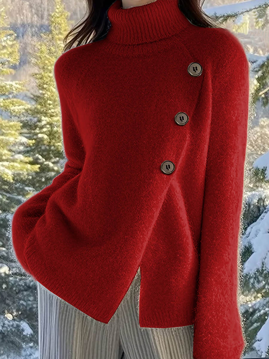 Pavinna™ - Pull à Col Roulé Décontracté pour Femme