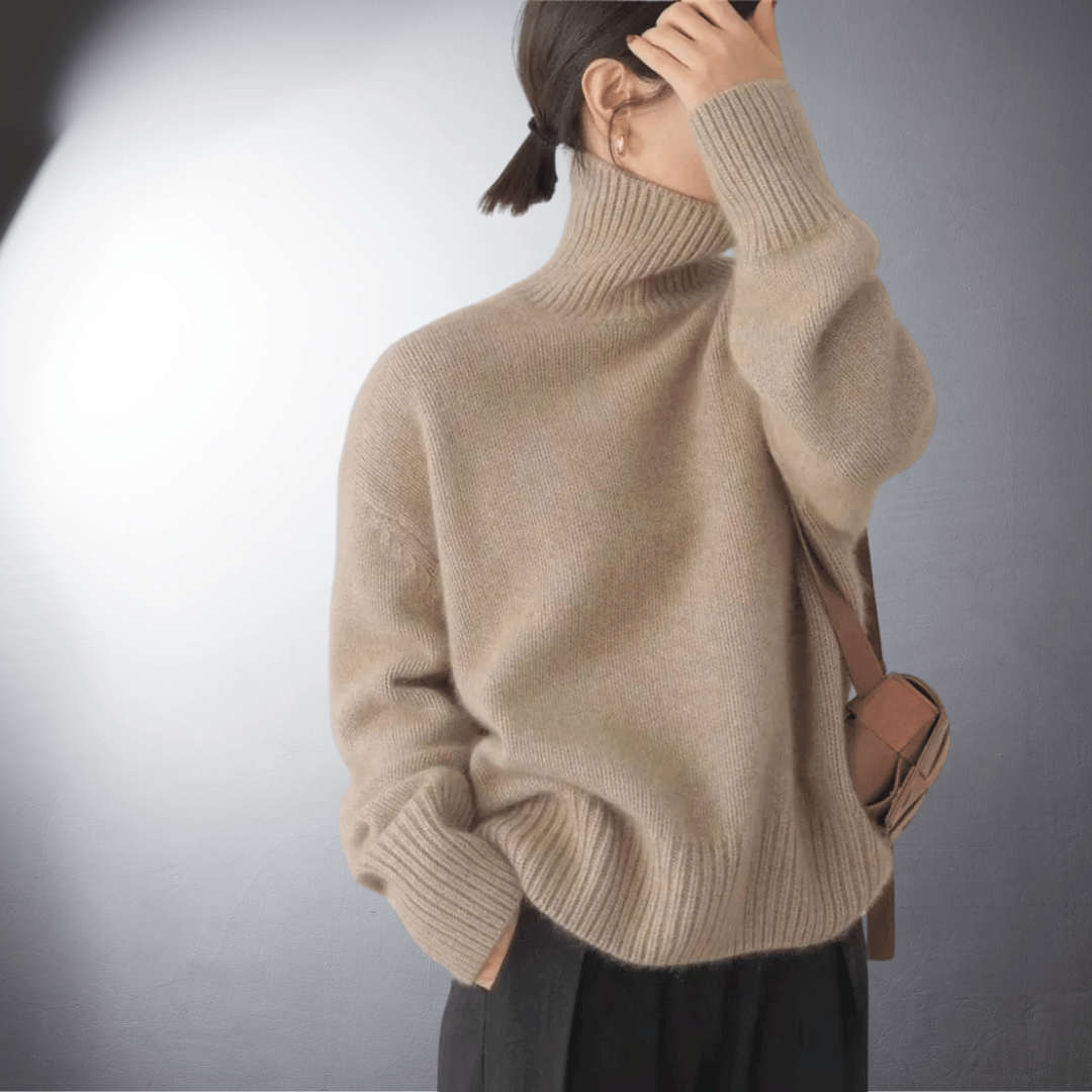 Fosette™ - Pull Col Roulé en Cachemire Doux pour un Confort Inégalé
