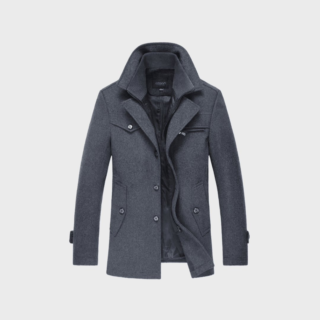 Aaron™ - Manteau Classique En Laine Type Peacoat