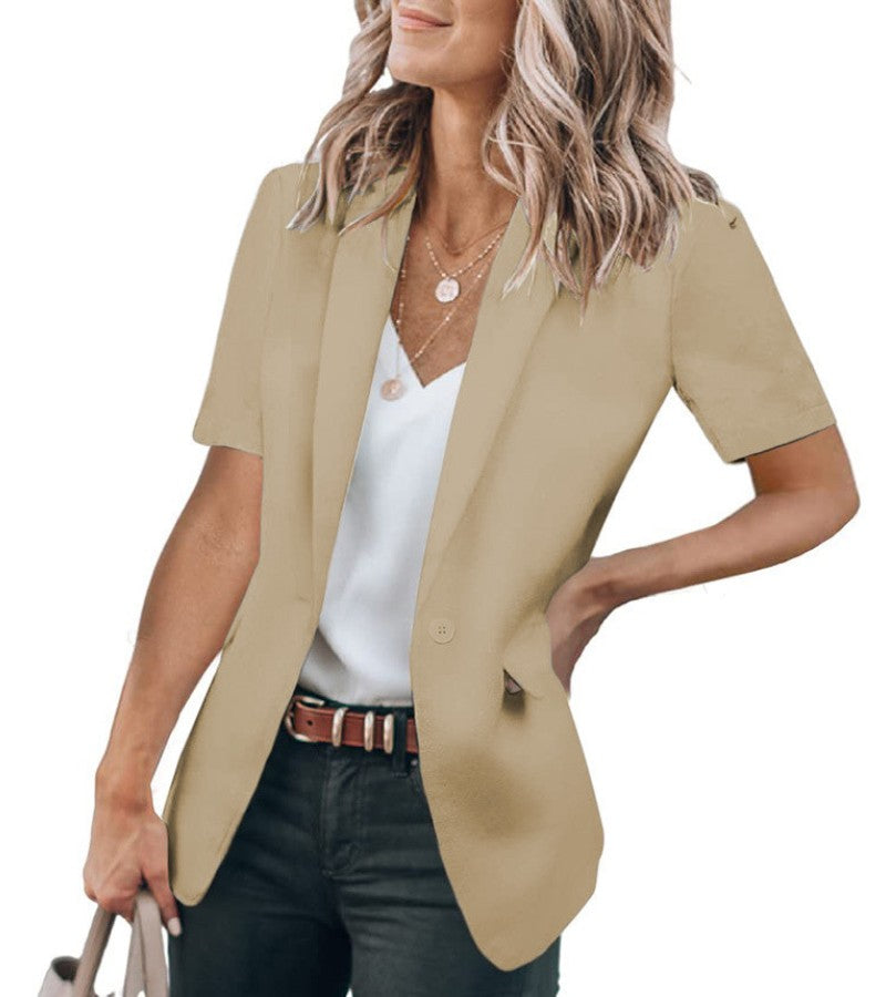 Sabella™ - Blazer Moderne à Manches Courtes