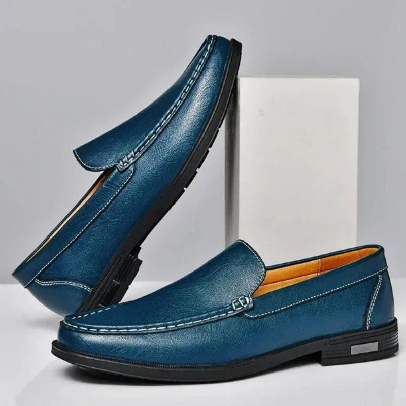 Remy - Mocassins homme en cuir véritable avec semelle confortable