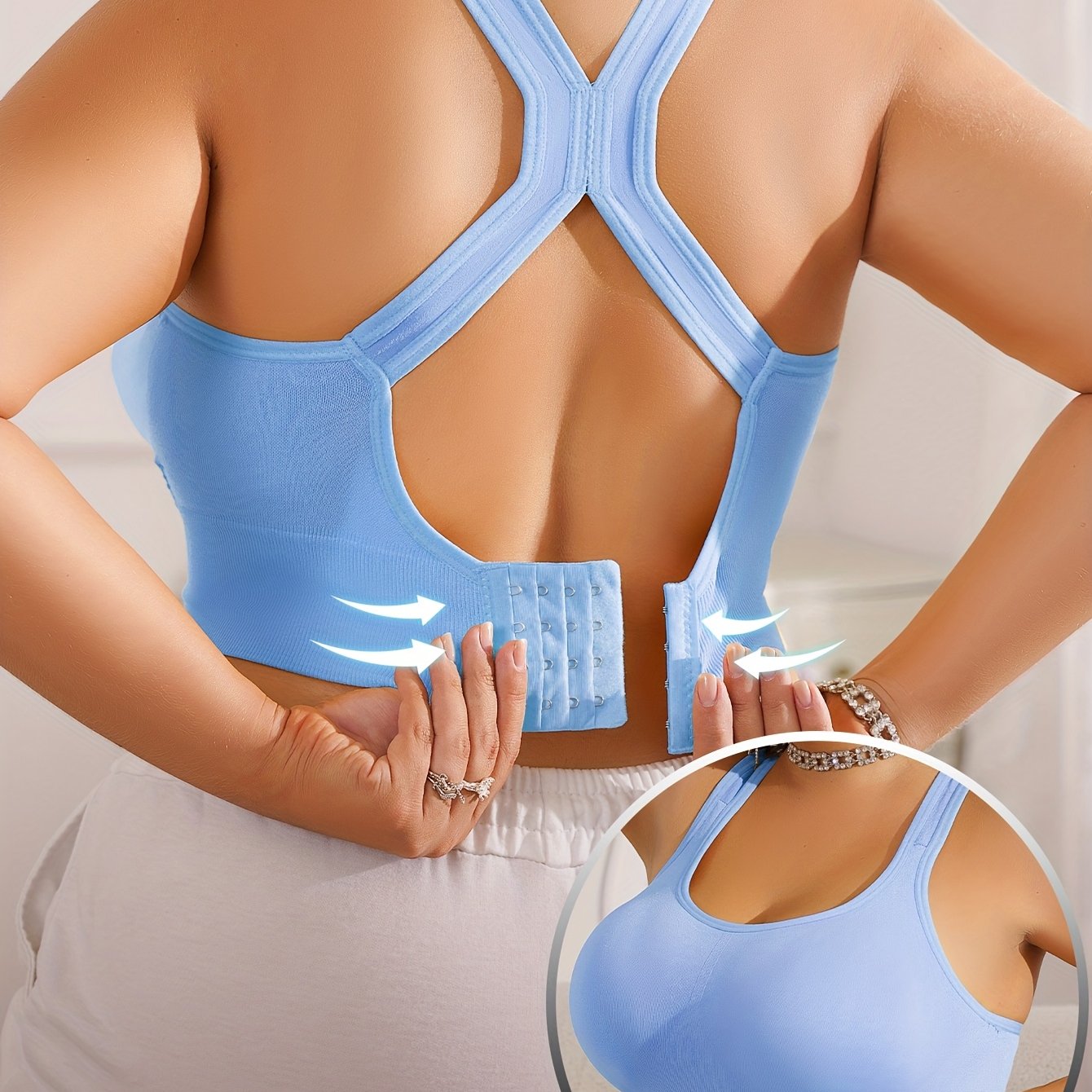 Vittoria™ - Brassière Sportive Grande Taille avec Coussinets Amovibles et Bretelles Réglables