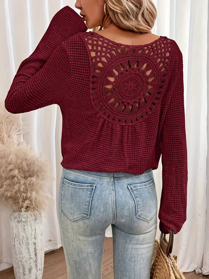Belen™ - Blouse élégante de style Ibiza avec décolleté en V