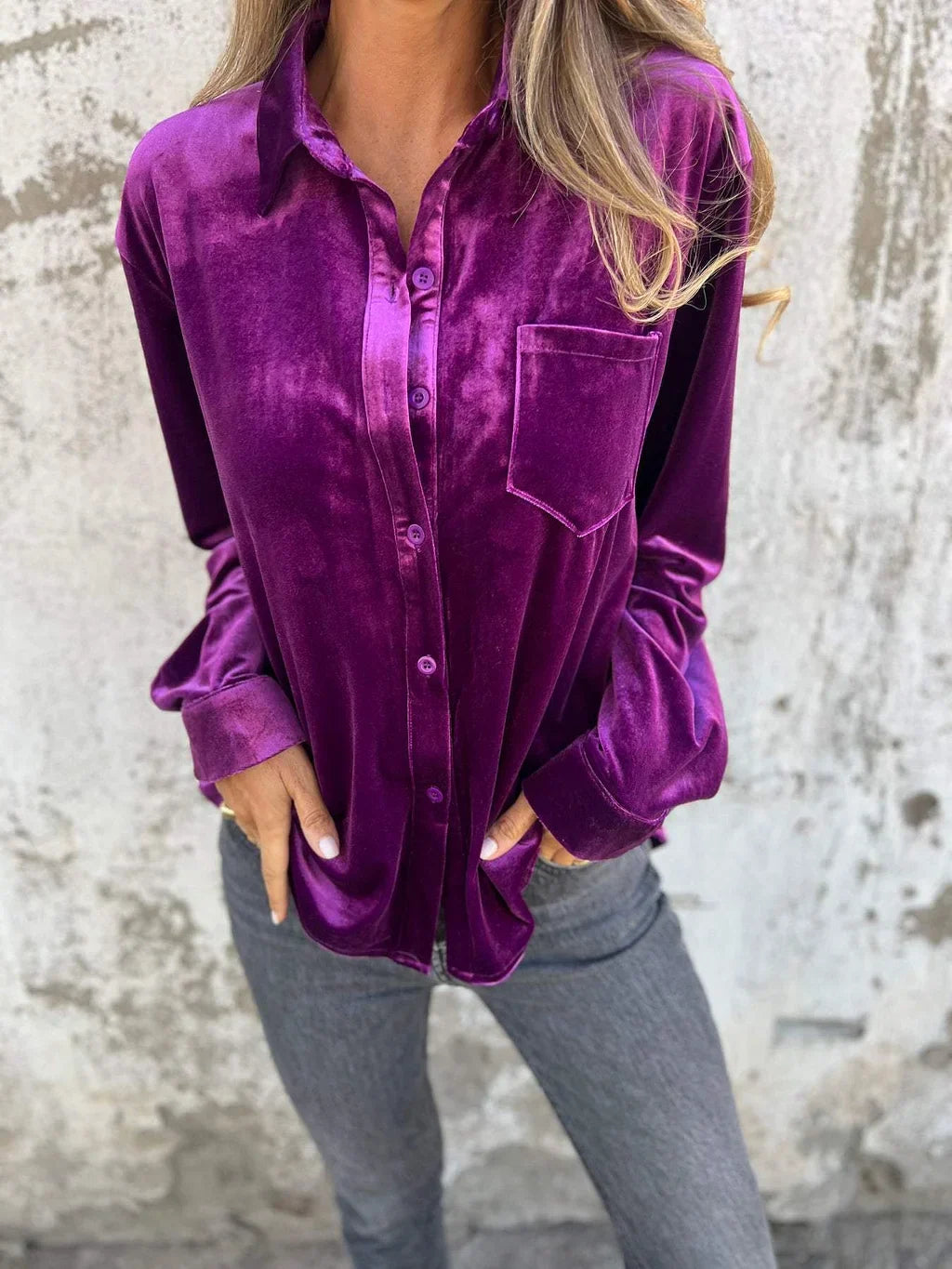 Fleur™ - Chemise en Velours