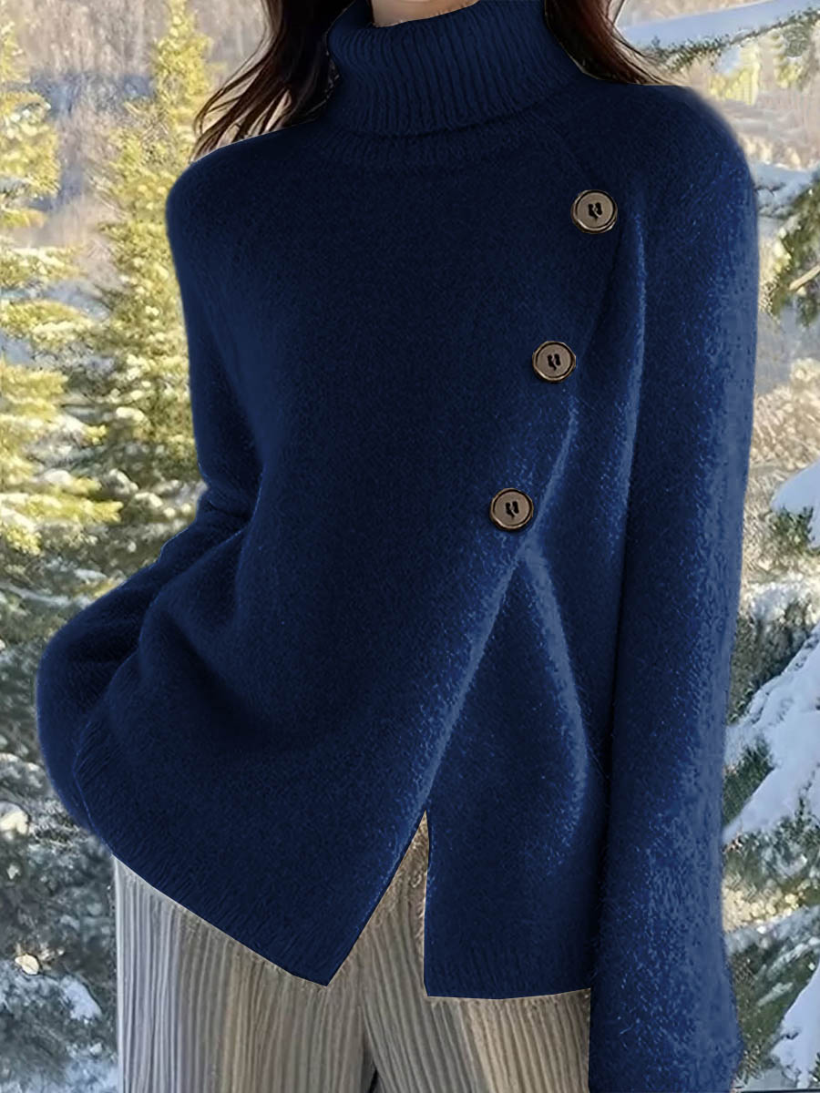 Pavinna™ - Pull à Col Roulé Décontracté pour Femme