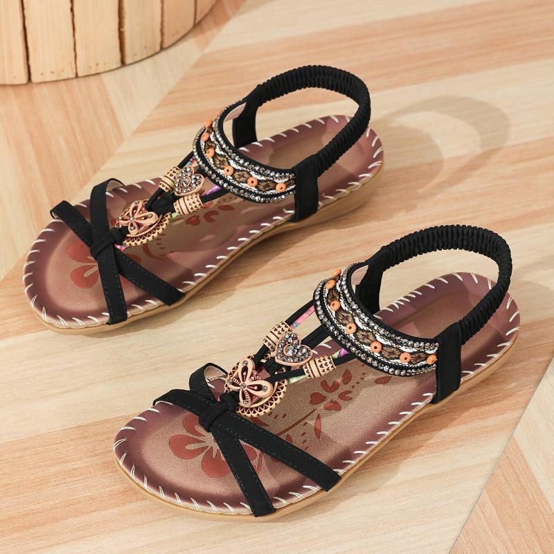 Hovira™ - Sandales Plates Bohèmes Confortables Style Ibiza Chic