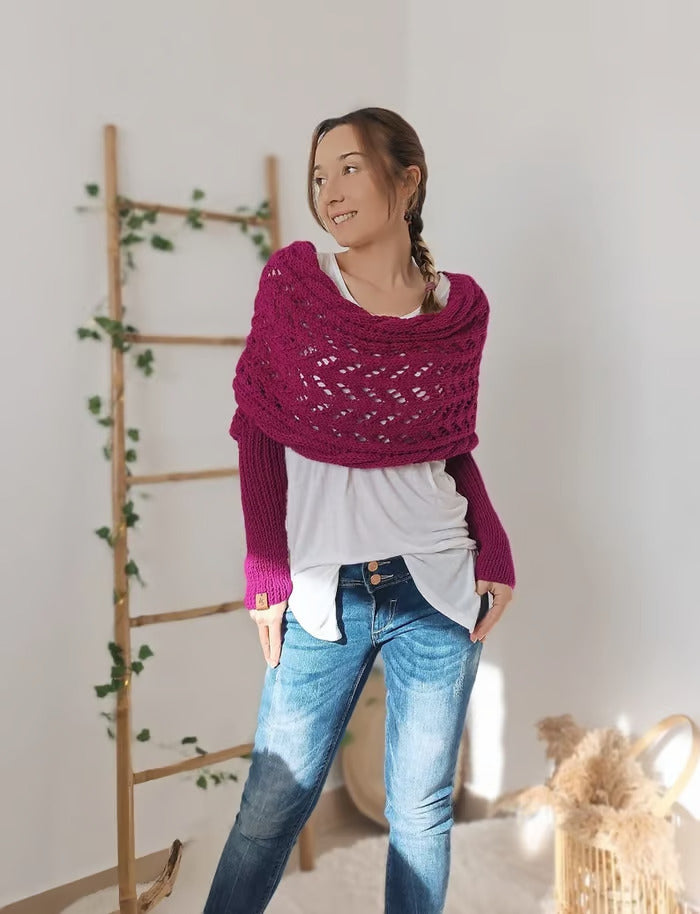 Alyssa™ - Châle en tricot boho – Flatteur et confort