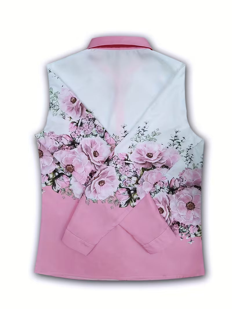 Daryelle™ - Chemise Florale Élégante à Boutons