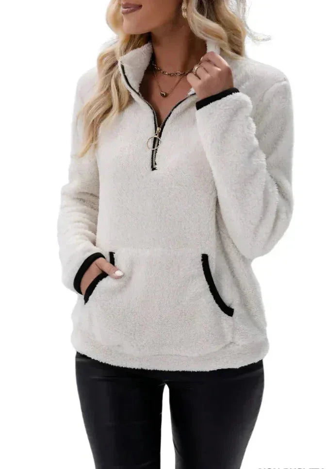 Bénédicte™ - Pull Sherpa Doux et Confortable