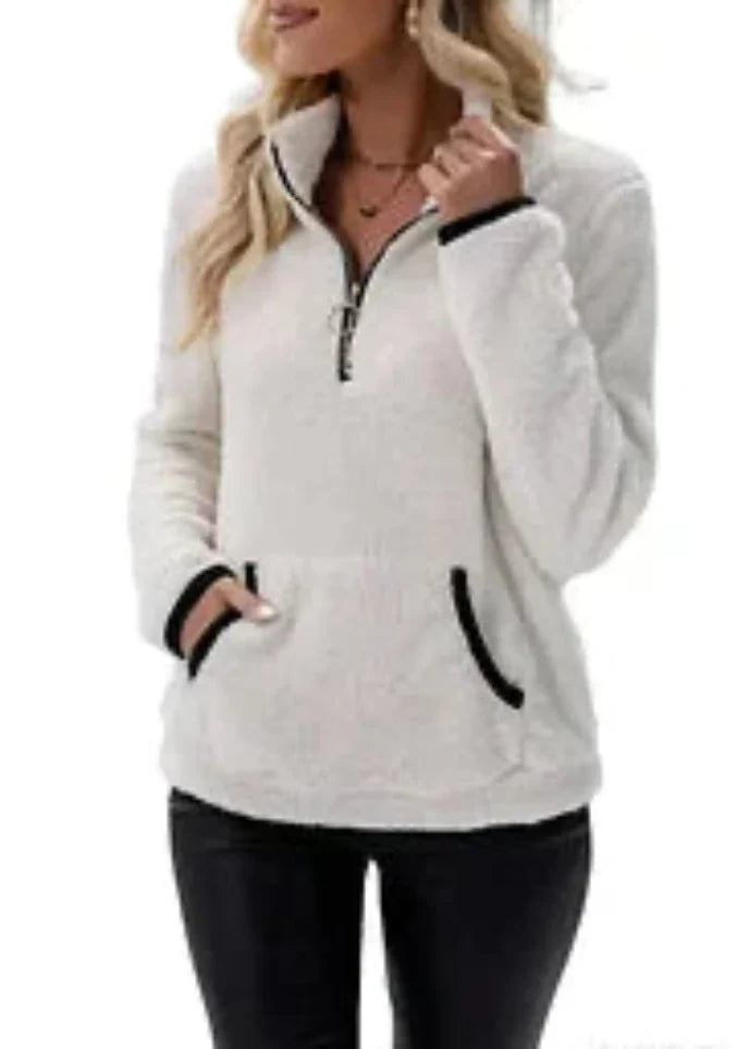 Bénédicte™ - Pull Sherpa Doux et Confortable