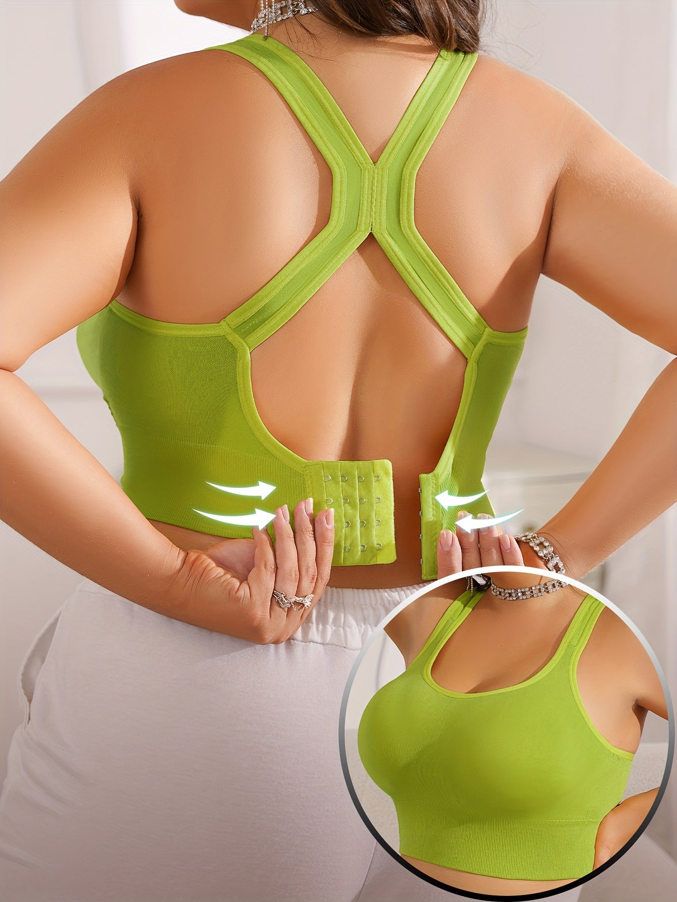 Vittoria™ - Brassière Sportive Grande Taille avec Coussinets Amovibles et Bretelles Réglables
