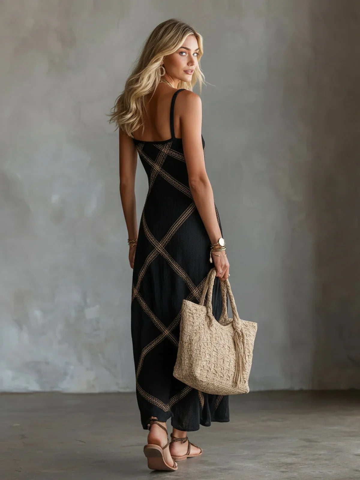 Caelia - Robe longue femme bohème sans manches