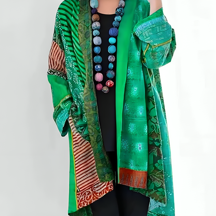 Pierrette™ - Cardigan Bohème en Coton et Lin