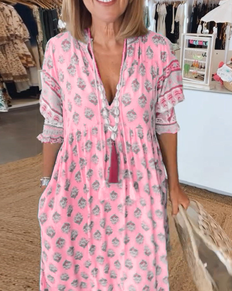 Flavie™ - Robe Décontractée à Coupe Ample avec Imprimé