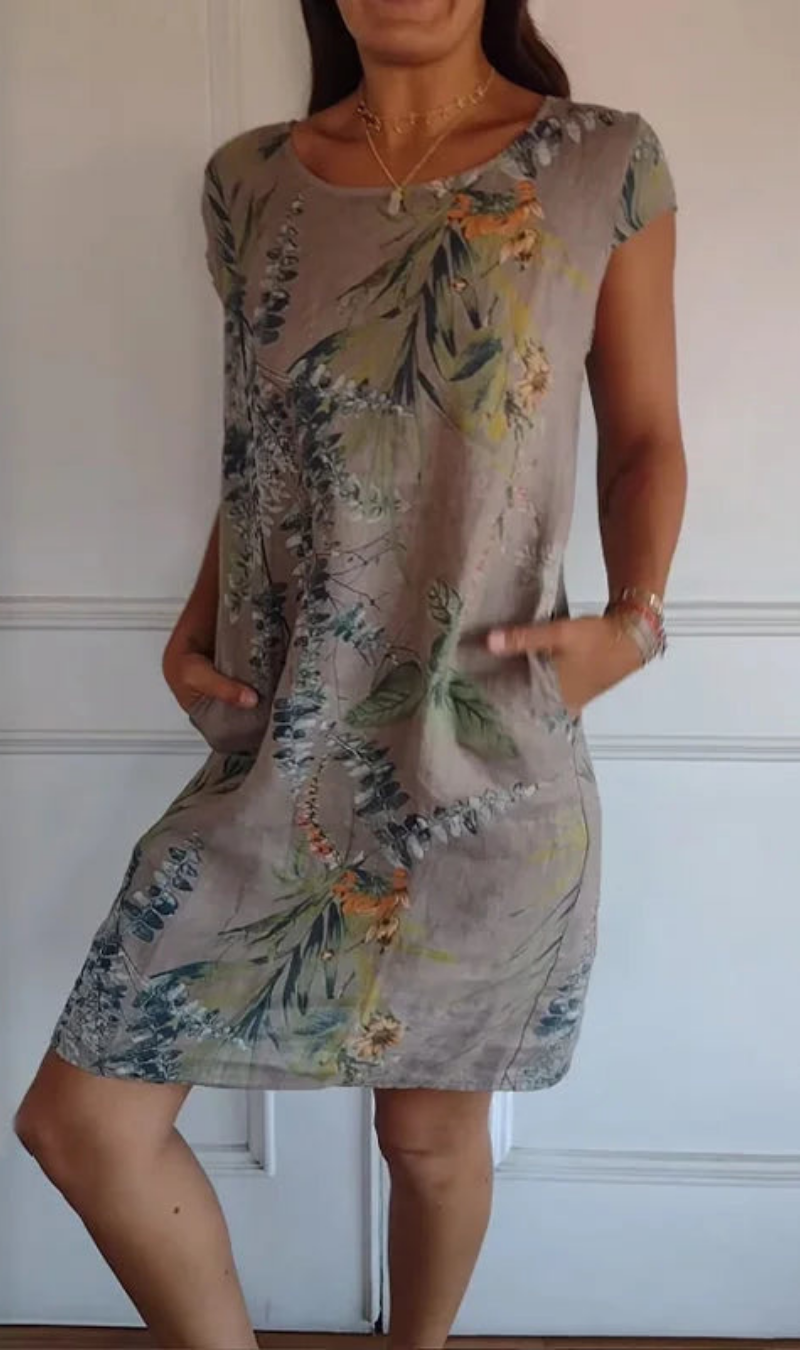 Kaevyn - Robe femme fluide à imprimé jardin