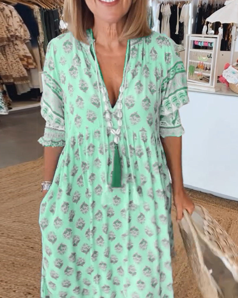 Flavie™ - Robe Décontractée à Coupe Ample avec Imprimé