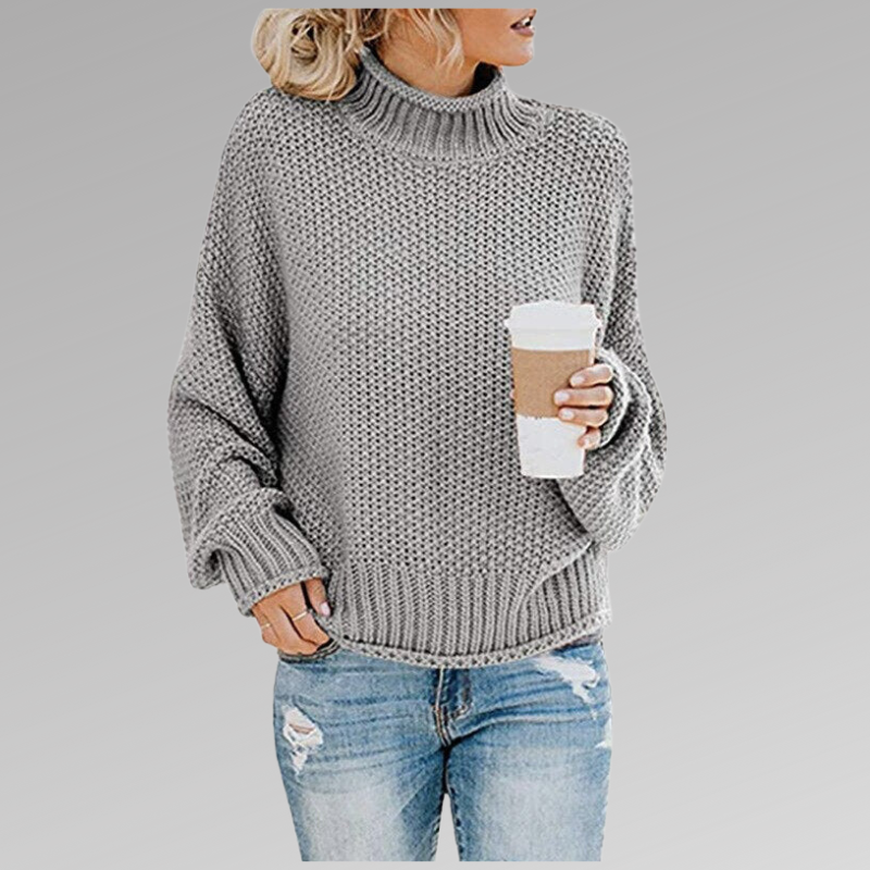 Loes™ - Pull Femme Col Roulé 2025 Oversize