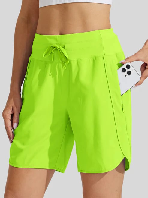 Tyrelle - Short de sport pour femmes avec taille haute et cordon de serrage