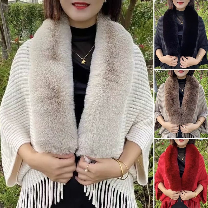Martine™ - Châle élégant en fourrure de lapin pour un hiver luxueux