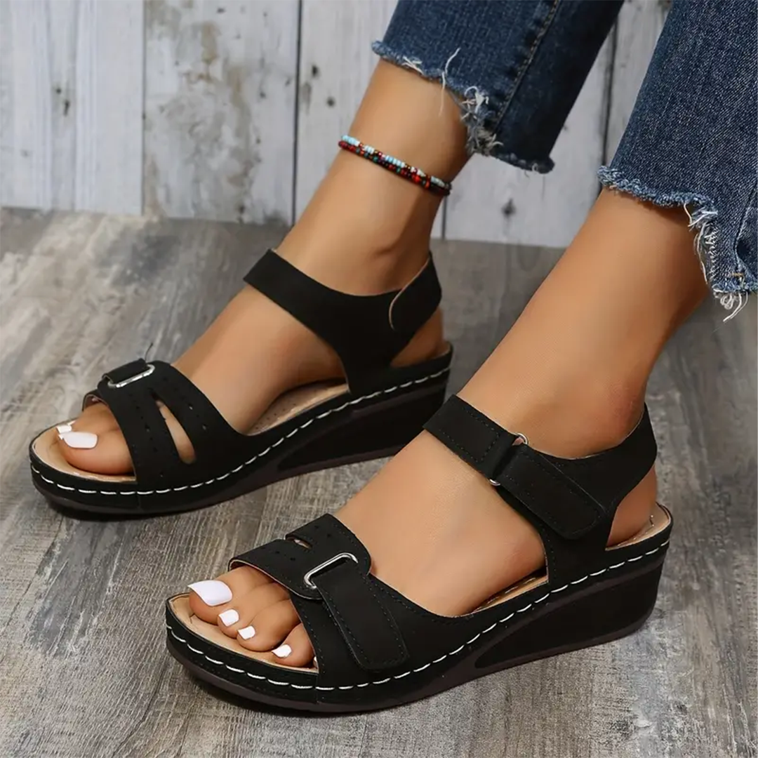 Nolwenn™ - Sandales Sport à Talon Compensé Confortables et Élégantes