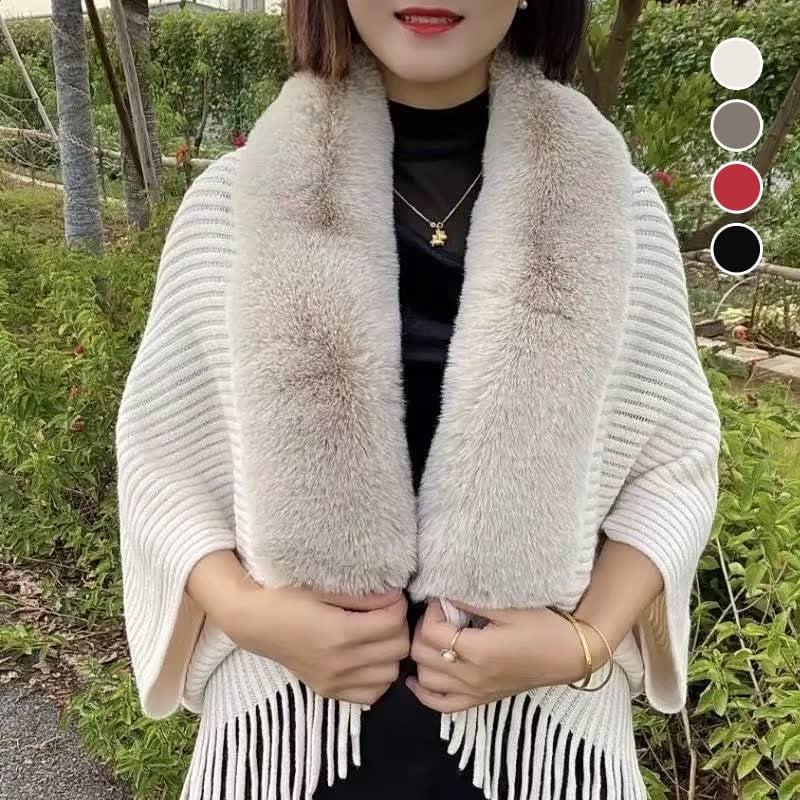 Martine™ - Châle élégant en fourrure de lapin pour un hiver luxueux