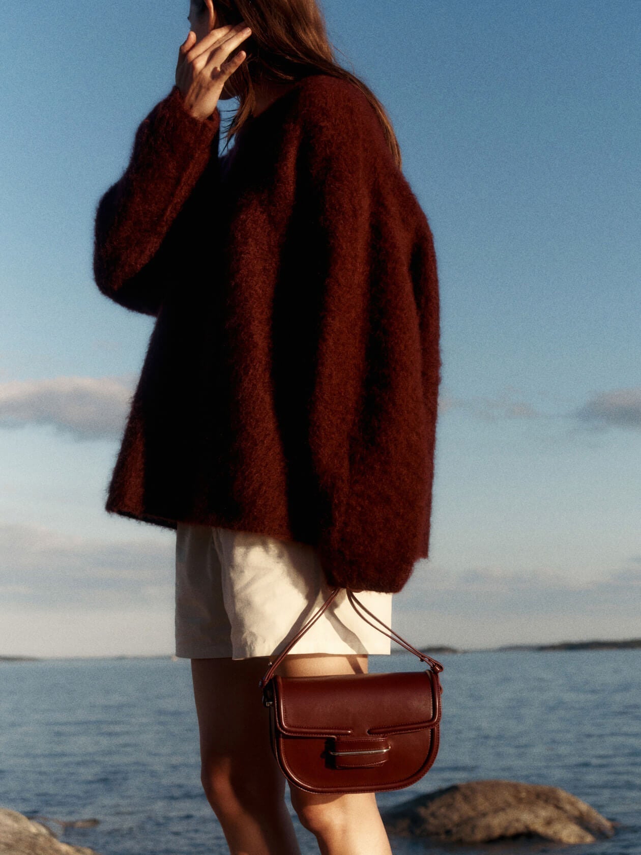 Mirjam™ - Ensemble Pull Oversize et Jupe en Mélange de Mohair